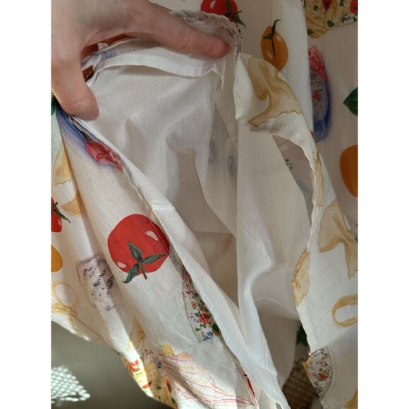 NWT Lisa Says Gah Grace Food Print Midi Dress Buon Appetito Pasta Italy 2XL - Picture 12 of 16